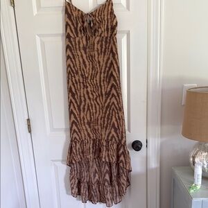 Wild Fable Brown High Low Dress